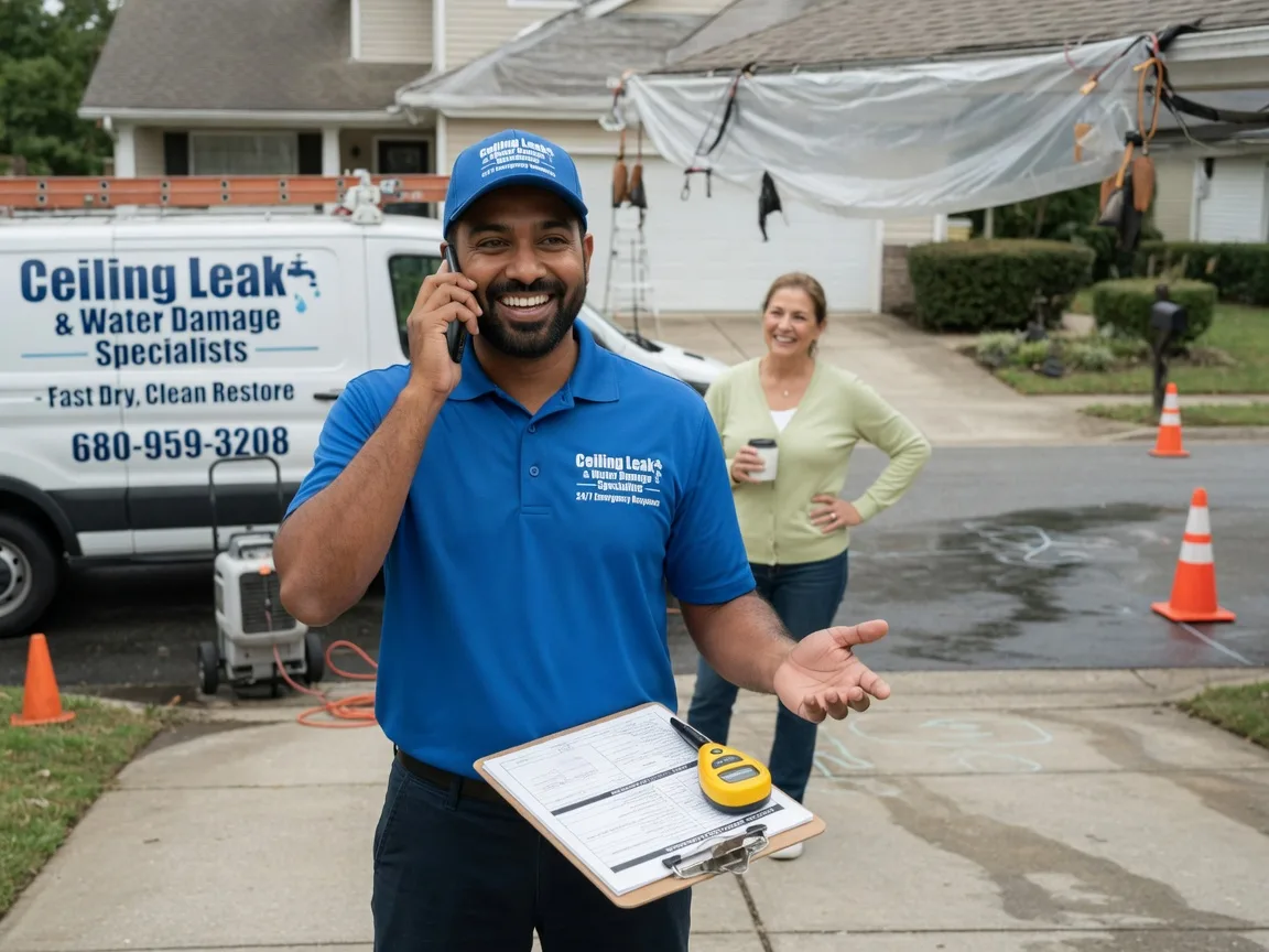 Ceiling Leak Cleanup Desoto, TX FAQs